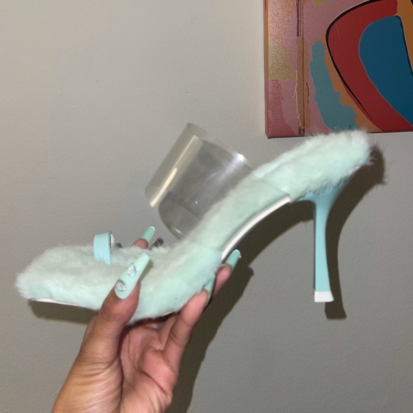 Brand New Jeffrey Campbell Fur Mule Heel Capiche-2 - Picture 3 of 3